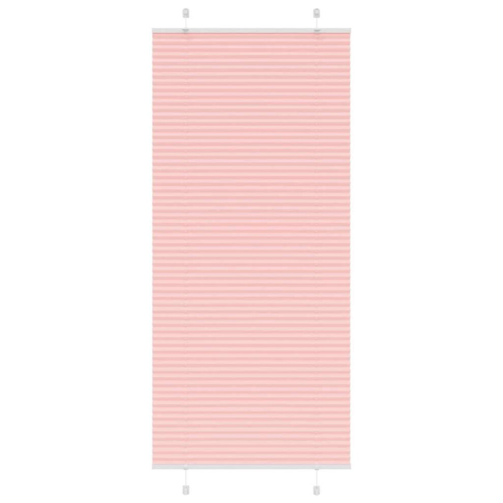 Vidaxl (Pink, 85 X 200 Cm) Pleated Blind Blue 80X100 Cm Fabric Width 79.4 Cm Polyester