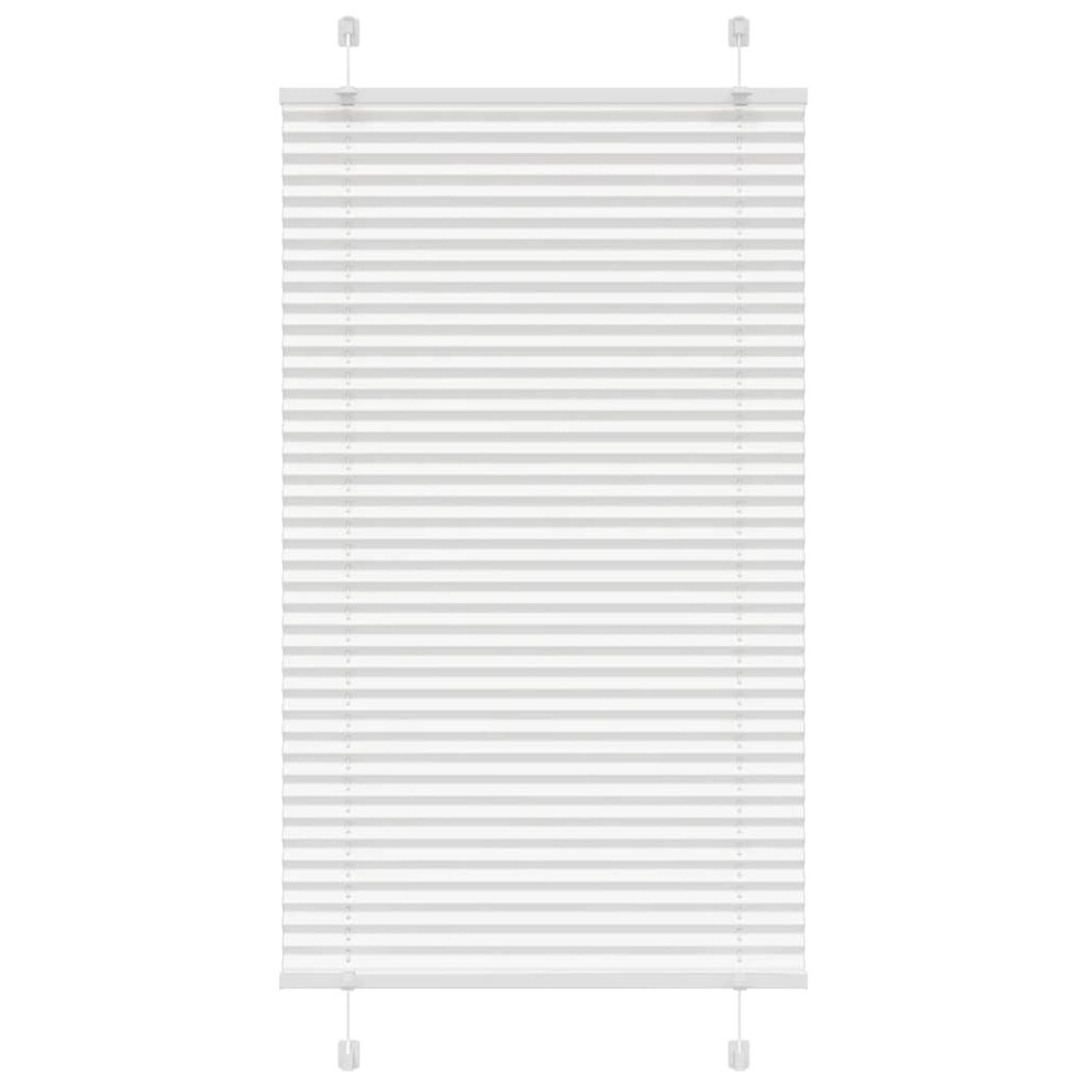 Vidaxl (White, 80 X 100 Cm) Pleated Blind Blue 80X100 Cm Fabric Width 79.4 Cm Polyester