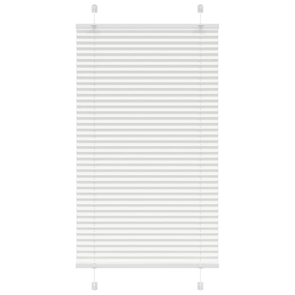 Vidaxl (White, 75 X 100 Cm) Pleated Blind Blue 80X100 Cm Fabric Width 79.4 Cm Polyester