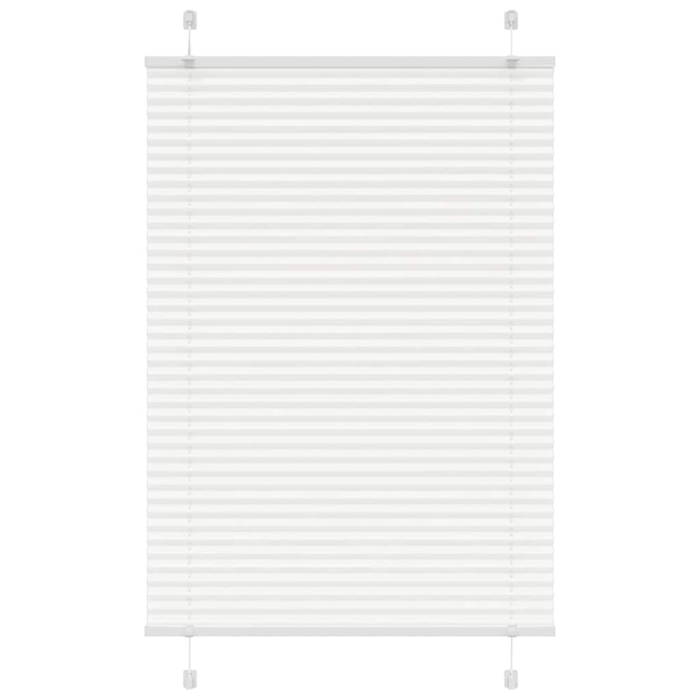 Vidaxl (White, 85 X 100 Cm) Pleated Blind Blue 80X100 Cm Fabric Width 79.4 Cm Polyester