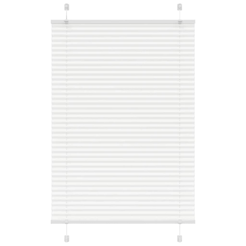 Vidaxl (White, 90 X 100 Cm) Pleated Blind Blue 80X100 Cm Fabric Width 79.4 Cm Polyester