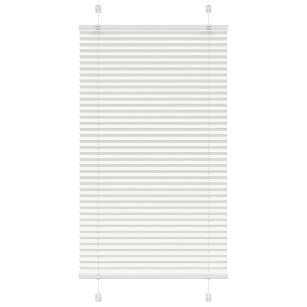 Vidaxl (, 75 X 150 Cm) Pleated Blind 80X100 Cm Fabric Width 79.4 Cm Polyester White/Blue