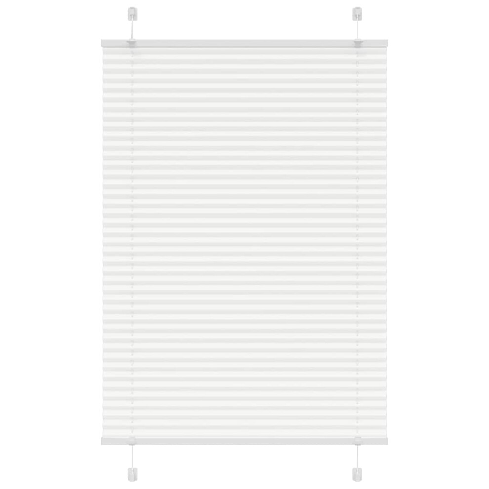 Vidaxl (White, 90 X 150 Cm) Pleated Blind Blue 80X100 Cm Fabric Width 79.4 Cm Polyester