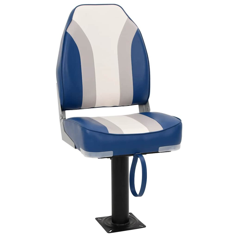 vidaXL Boat Seat with Pedestal 360 Rotatable Canoe Seat Adjustable Kayak Seat