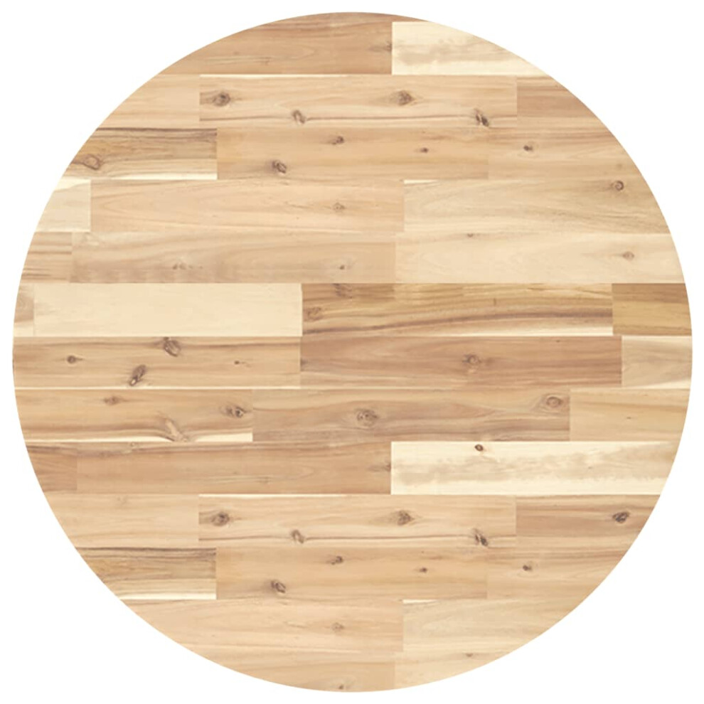 Vidaxl Table Top Replacement Desktop Dining Table Top Round Solid Wood Acacia