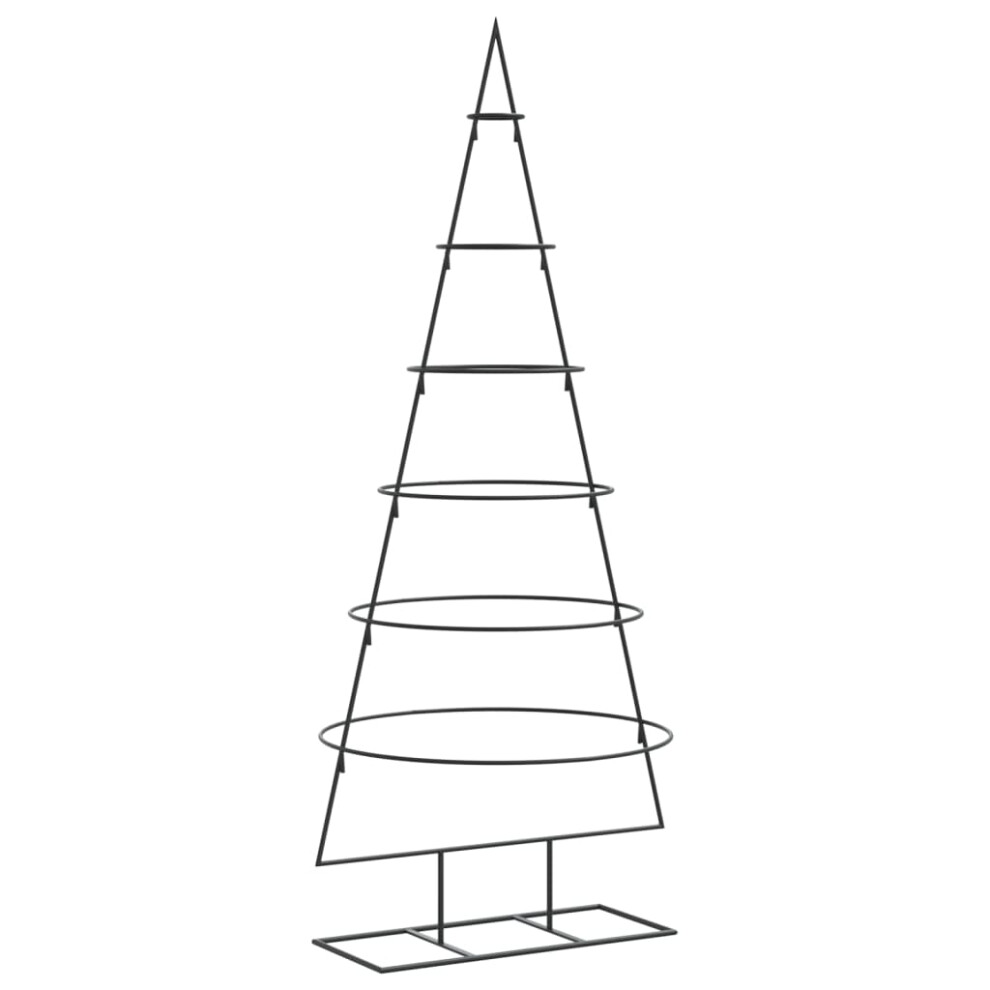 Vidaxl Metal Christmas Tree For Decoration Outdoor Artificial Xmas Tree Black