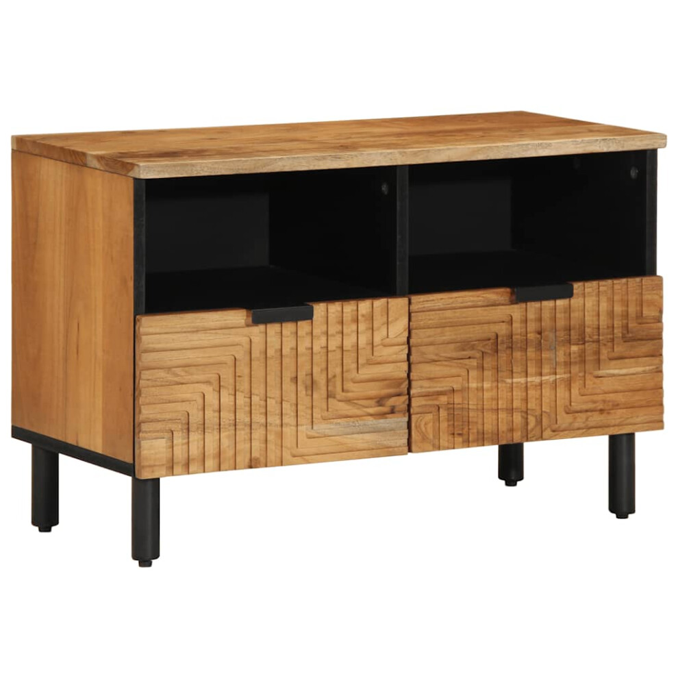 Vidaxl Tv Cabinet 70X33x46 Cm Solid Wood Acacia Tv Stand Tv Sideboard