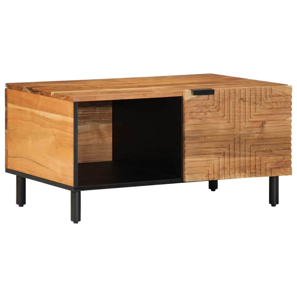 Vidaxl Coffee Table 80X50x40 Cm Solid Wood Acacia Side Table Living Room Table