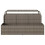 VidaXL vidaXL Poolside Float Storage Grey 110x100x57 cm Poly Rattan poolside storage 5