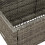 VidaXL vidaXL Poolside Float Storage Grey 110x100x57 cm Poly Rattan poolside storage 8