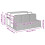 VidaXL vidaXL Poolside Float Storage Grey 110x100x57 cm Poly Rattan poolside storage 9