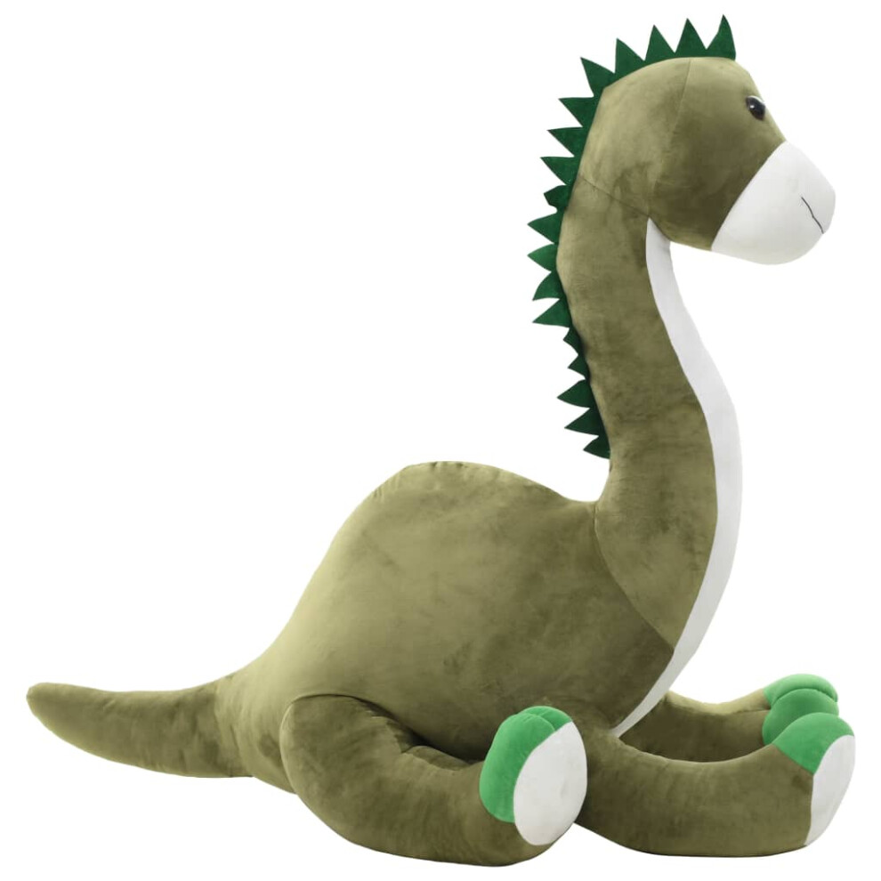 Vidaxl Dinosaur Brontsaurus Cuddly Toy Plush Stuffed Animal Doll Gift Green