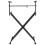 VidaXL vidaXL Double Braced Keyboard Stand X-Frame Black Piano Height Adjustable 2