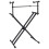 VidaXL vidaXL Double Braced Keyboard Stand X-Frame Black Piano Height Adjustable 3