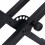 VidaXL vidaXL Double Braced Keyboard Stand X-Frame Black Piano Height Adjustable 5