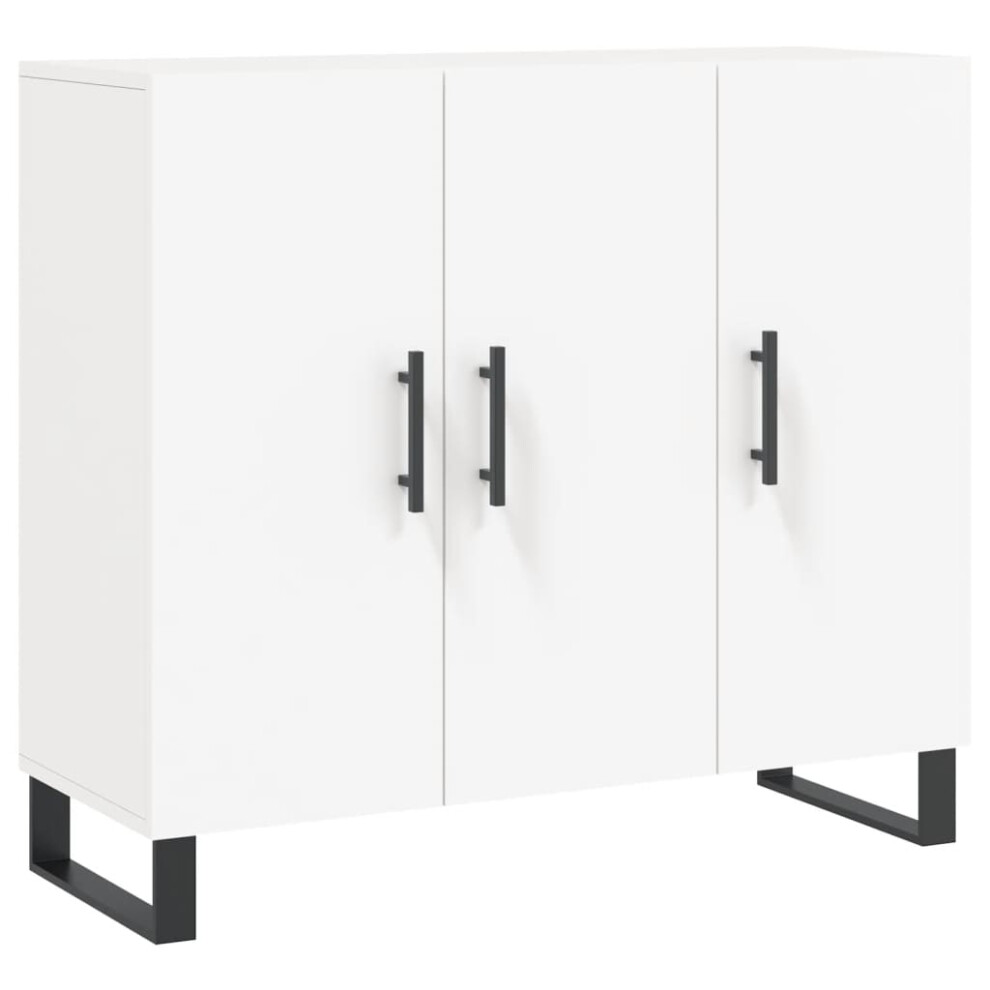 Vidaxl Sideboard Storage Cabinet Side Cabinet Cupboard Engineered Wood White