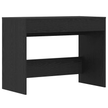 vidaXL Desk Black Oak 101x50x76.5 cm Engineered Wood office desk study desk
