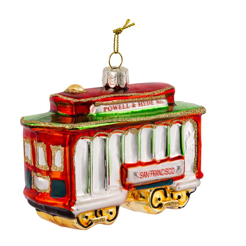 Kurt Adler Glas San Francisco Kabelbahn Ornament