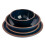 Gibson Elite Lagos Coupe Dinnerware Set, Service for 4 (16pcs), Blue 3