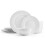 Pfaltzgraff Jules 12 Piece Dinnerware Set, Service for 4 White 1