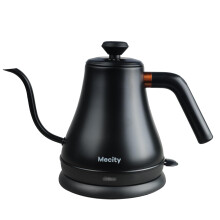 Electric Kettle Gooseneck Water Kettle Stainless Steel Tea Kettle Water Boiler Fast Heating, Auto Shut Off, 27 Ounce, 1000W, Matte Black