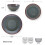 Pfaltzgraff Mackensie 12 Piece Dinnerware Set, Service for 4, Multicolored 3