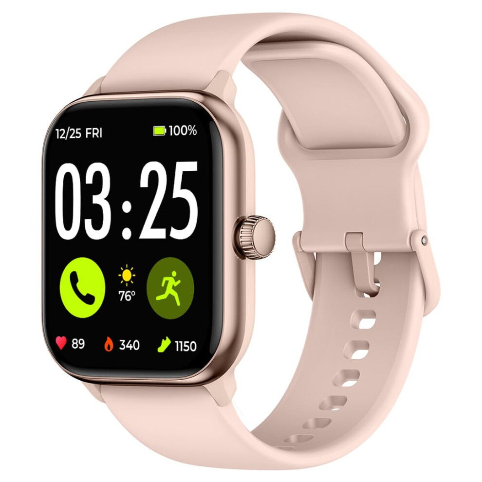 Spade & Co Health Smartwatch 4 - Smartwatch for Men & Women, Heart Rate, Sleep & SpO2 Monitor, Pedometer, Fitness Tracker, Answer/Make Calls IP68