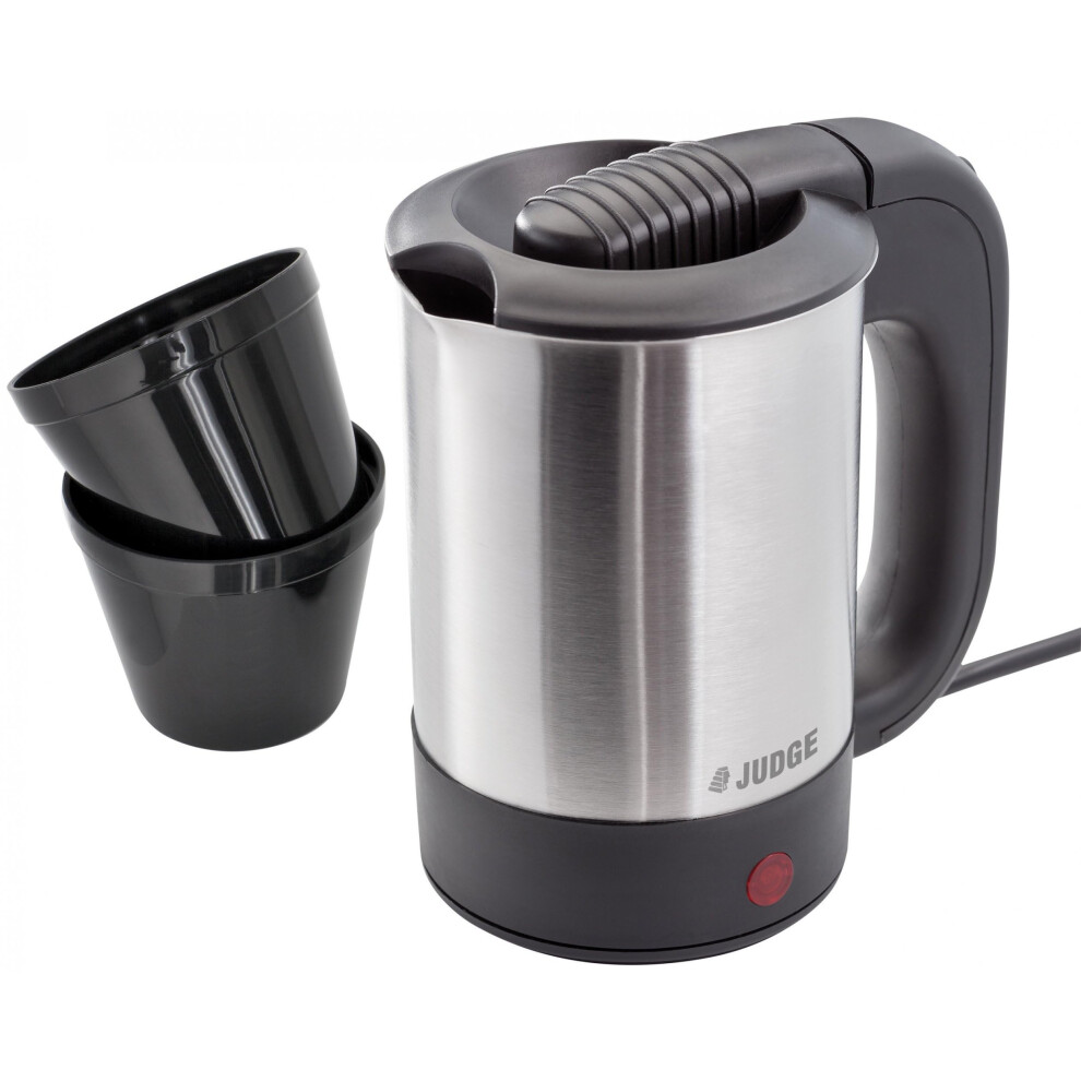 Judge Compact Electric Travel Kettle with Thermal Cups in Gift Box 0.5l Dual Voltage 1000W - 2 Year Guarantee-image-OPC-PG7K2MD-NEW