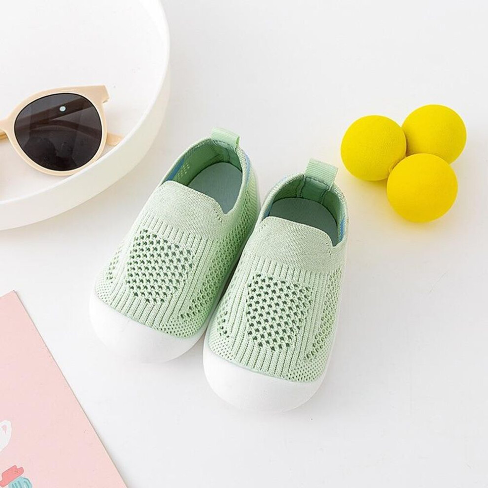 (green, 22/23) Kids Shoes Breathable Infant Baby Children Girls Boys Shoes Mesh Sneakers Soft Bottom Non-Slip Shoes