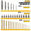 Topec 35-Piece Screw Extractor and Left Hand Drill Bits Set, Easy Out Screw Extractor Set with Reverse Drill Bits, Multi-Spline Extractors for 2