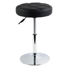 FURWOO Round PU Leather Salon Massage Chair Adjustable Swivel Stool Work Chair Work Stool Barber Shop Beauty Salon Nail Beauty Chair Low Bar Stool