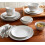 Siterra 16-Piece Casual Rustic White Stoneware Dinnerware Set (Service for 4) 5
