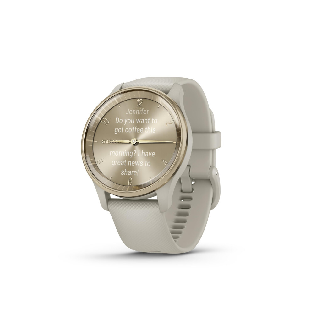 Garmin v?vomove Trend, 40mm Stylish Hybrid Smartwatch with Health and Fitness functions, Dynamic Watch Hands, Touchscreen Display and up to 5 days