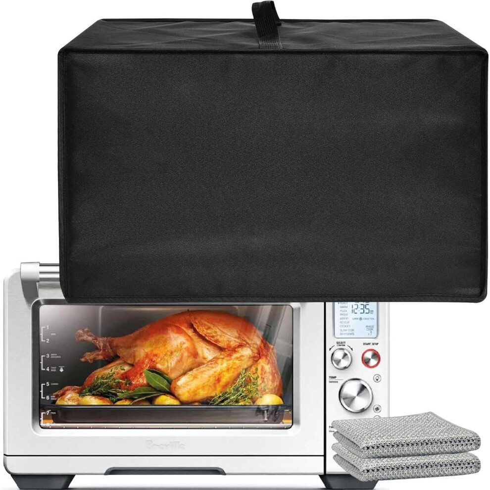 lasesasies Toaster Oven Air Fryer Cover, Heat-Resistant Waterproof Dust-proof, Compatible with Breville Smart Oven Air Fryer Pro BOV900BSS, Nuwave