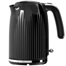 Electric Tea Kettle 1.8L, Non-BPA, Cordless, Auto Shut Off, Fast Boil, Red Premium Textured Plastic, High Gloss Finish, Removable Anti-Scale Filter,