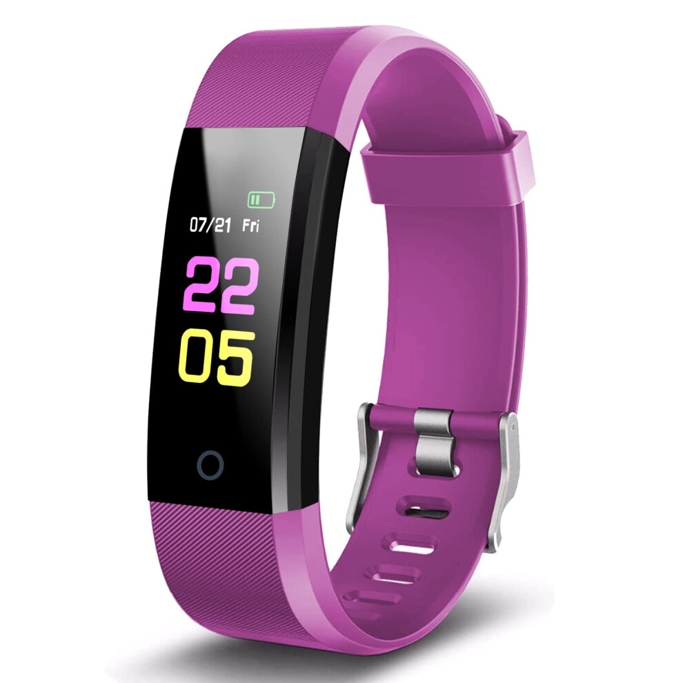 Forhapay Fitness Tracker Watch For Women Men Kids, Smart Watch With Heart Rate Blood Pressure Sleep Monitor And Message Remind, Ip67 Waterproof 763055960704