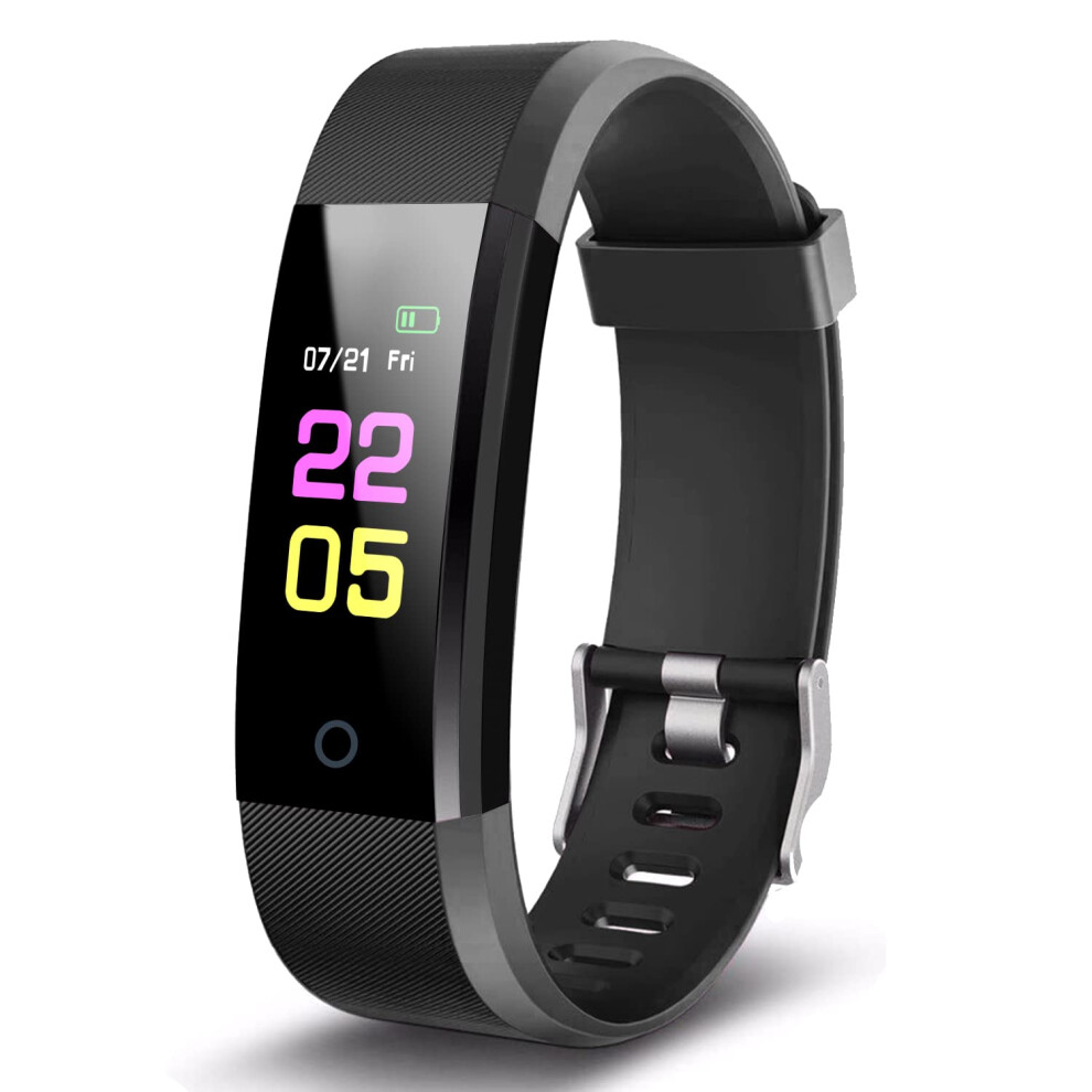 Forhapay Fitness Tracker Watch For Women Men, Smart Watch With Heart Rate Blood Pressure Sleep Monitor And Message Remind, Ip67 Waterproof Smartwatch 750656902196
