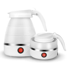 ZHSDUEWN Foldable Electric Kettle, Travel Camping Mini Kettle Portable Collapsible Kettle Camping Kettle Electric, Small Caravan Kettle Camping Coffee