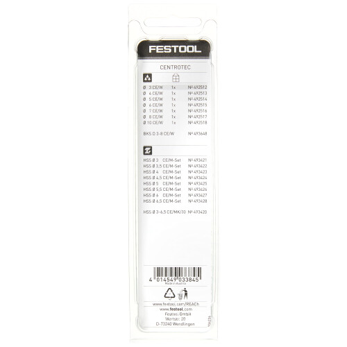 Festool Festool 492512 3 mm D 3 CE/W Centrotec Drill Bit 1