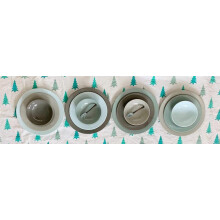 Bowla 12-Piece Melamine Dinnerware Set - Service for 4 (Winter, green and beige)