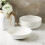 Stone lain Gabrielle Bone China Dinnerware Set, 12 Piece Service for 4, Solid White 5