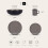 Stone Lain Daisy Stoneware 32-piece Round Dinnerware Set, Brown and Black 2