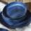 Stone Lain Macchio Stoneware Dinnerware Set, 12-Piece - Service for 4, Blue Matte 4