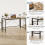 Dripex Dripex Folding Desk 110 x 50cm Writing Computer Desk Foldable Table Space Saving Home Office Desk Easy Assembly, Beech 3