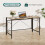 Dripex Dripex Folding Desk 110 x 50cm Writing Computer Desk Foldable Table Space Saving Home Office Desk Easy Assembly, Beech 2