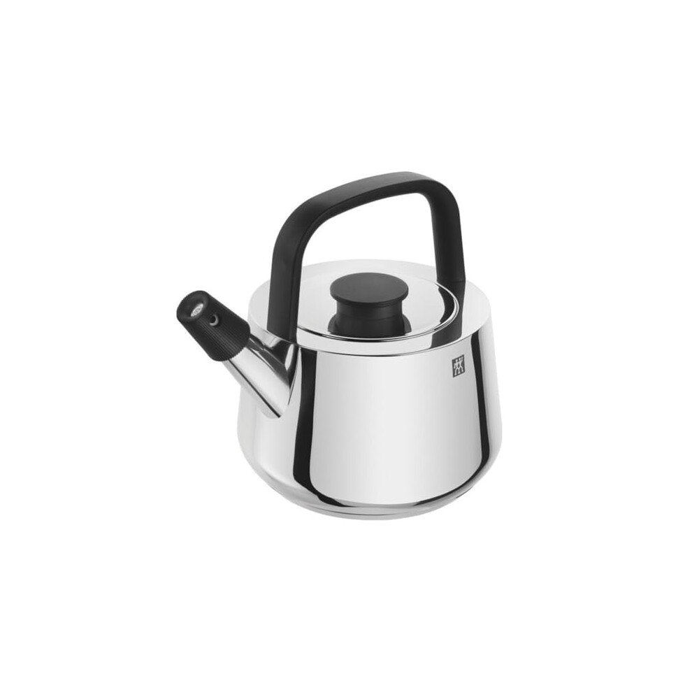 ZWILLING Plus Whistling Kettle, 1.5 Litre, Silver,18.5 x 19 x 22 cm-image-OPC-PG7K76P-NEW
