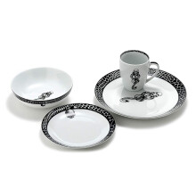 Harry Potter Voldemort Death Eater Dinnerware Sets | 16-Piece Ceramic Dinner Set