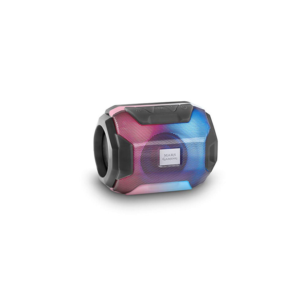 Mars Gaming Msbax, Bluetooth Rgb Speaker, Compact,10W, Usb/Microsd/Radio, Black 4710562758948