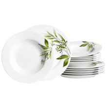 Ritzenhoff & Breker Evora 12-Piece Porcelain Dinner Set, White