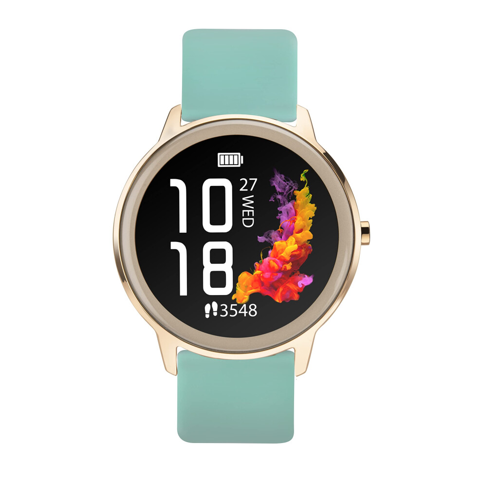 Sekonda Flex Womens Smart Watch with Heart Rate and Sleep Monitor, Daily Activity, Sports, Music, Weather and Message Functions, with Silicone Strap,